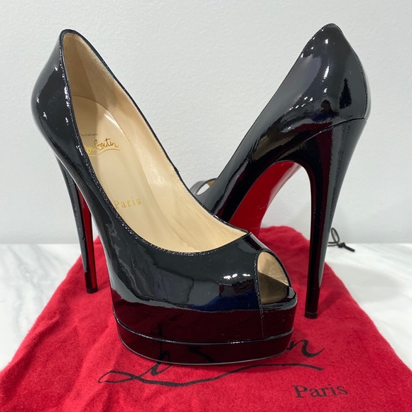 Christian Louboutin Shoes - Louboutin Black Patent Leather Palais Royal Pumps